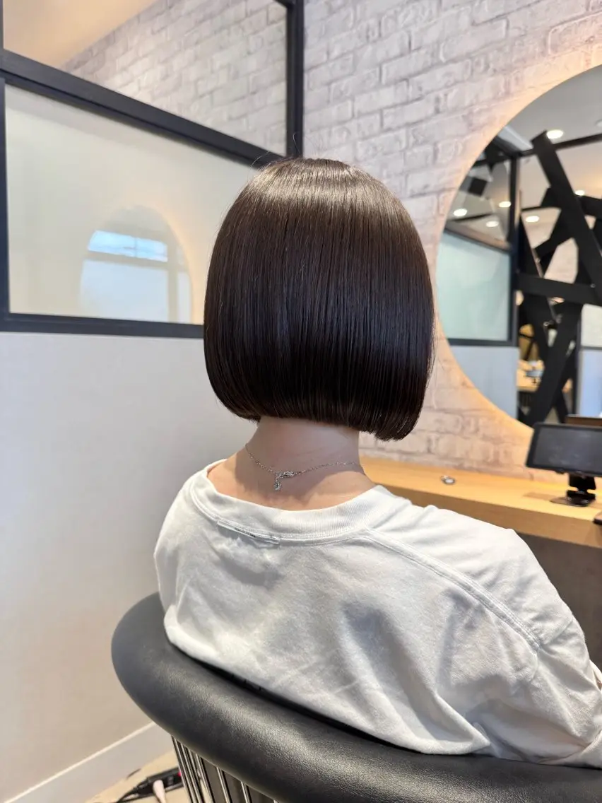 ショート カラー ボブ 髪質改善 カット ヘアカラー 宮腰一磨 ・ショート・ボブ🌿のヘアスタイル