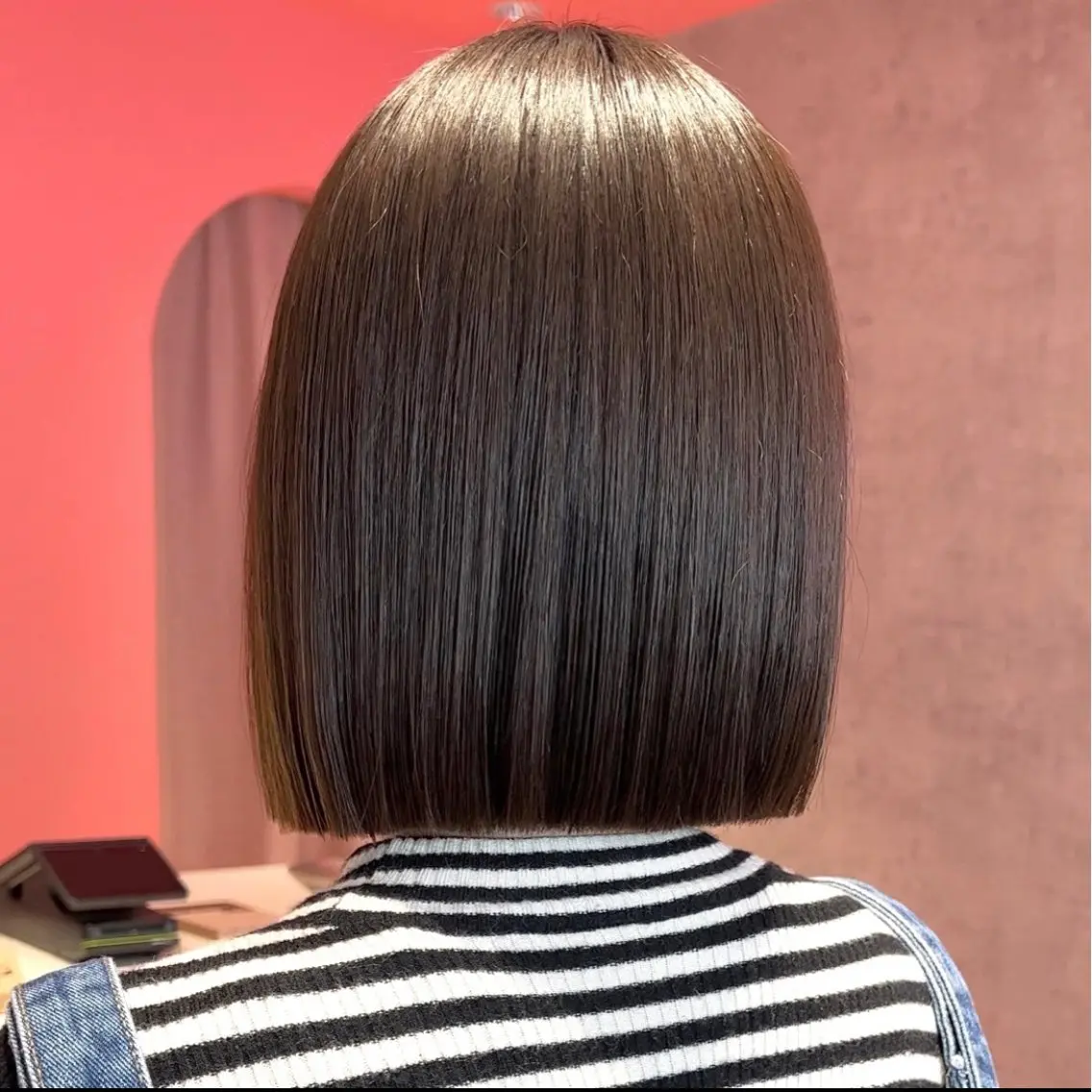 ショート カラー カット ヘアカラー 縮毛矯正 トリートメント 莉乃/縮毛矯正/髪質 改善/艶カラーのヘアスタイル