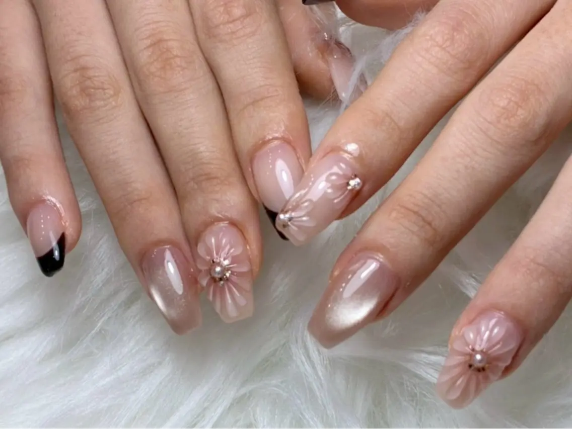 ネイル 長さ出し ハンドネイル Mia nail 【平尾駅徒歩8分】のネイルデザイン