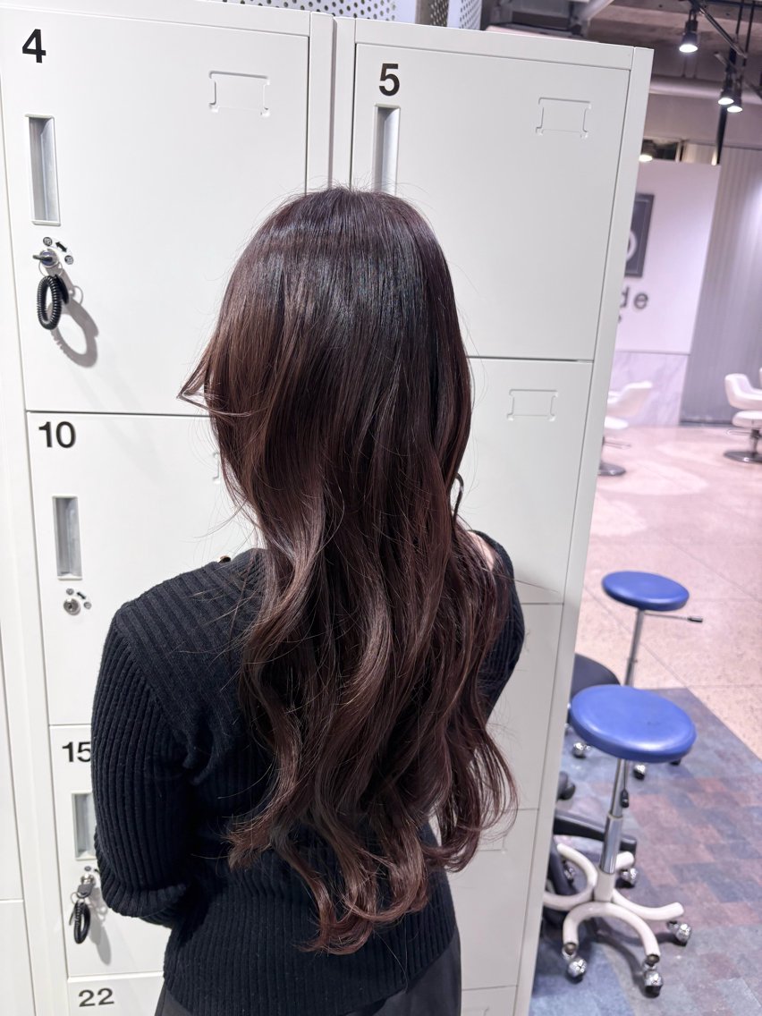 カラー ブリーチ ブラウンカラー ピンクカラー 平野 龍彌のヘアスタイル