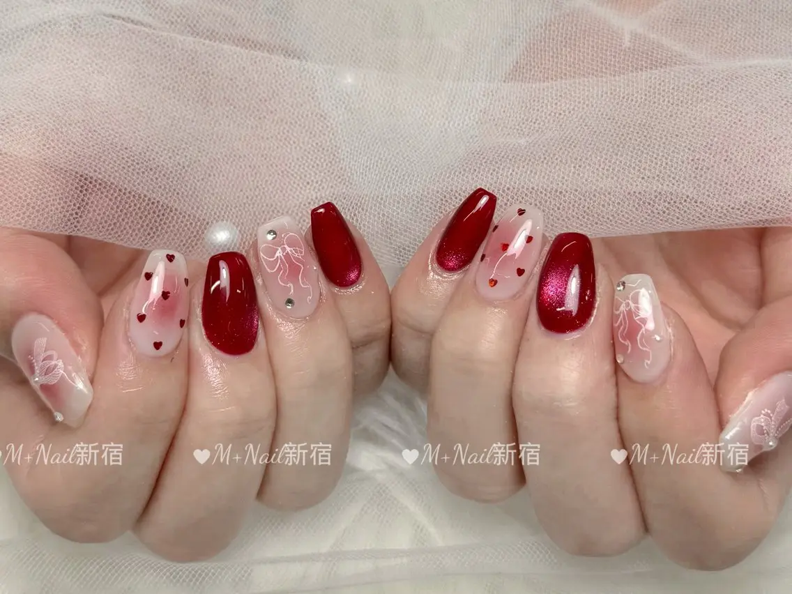 ネイル ワンホンネイル ハンドネイル M+Nail 新宿のネイルデザイン