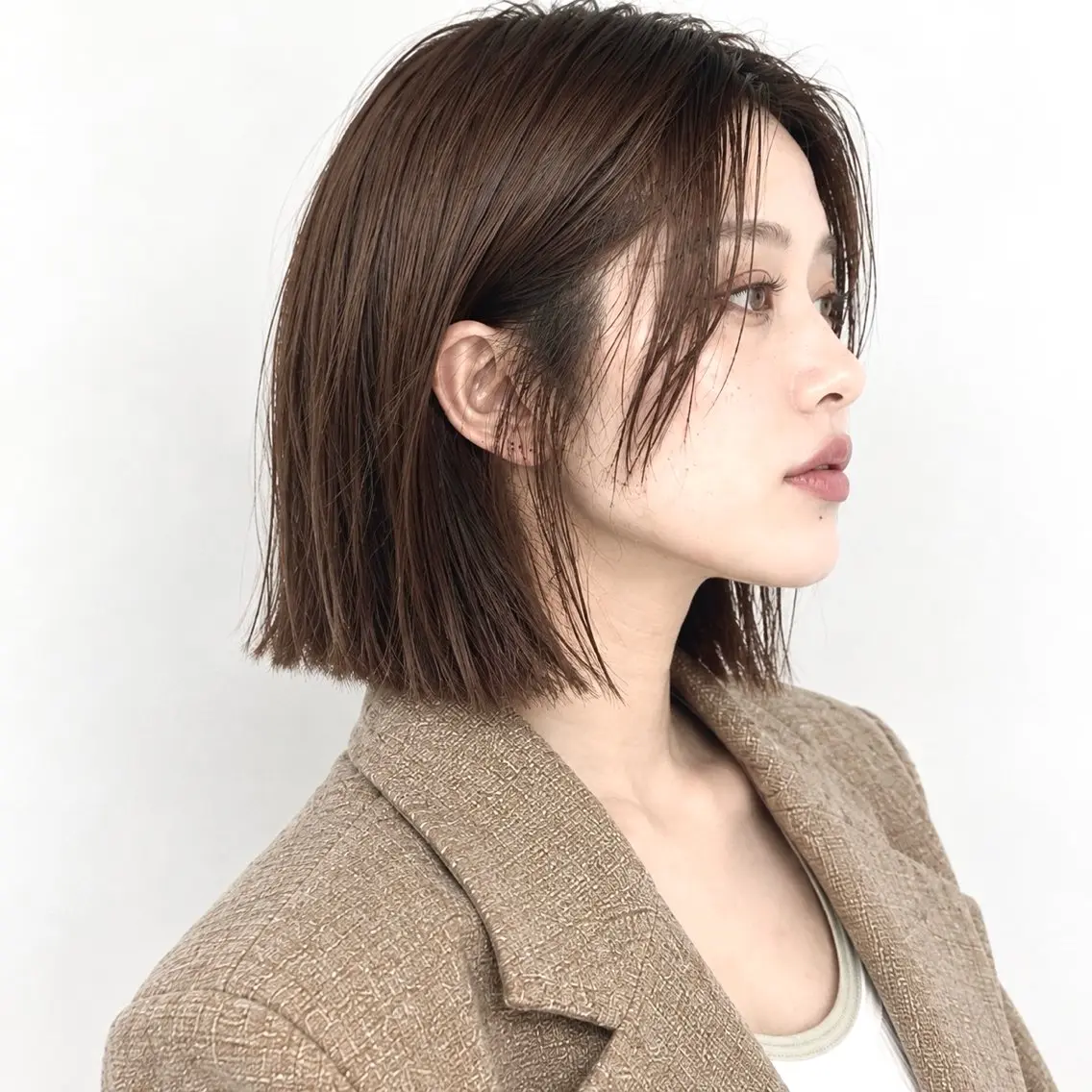 ショート ボブ 似合わせカット 外ハネヘア カット ヘアカラー トリートメント 骨格診断/宮澤瑞穂 ボブ/レイヤー/銀座のヘアスタイル