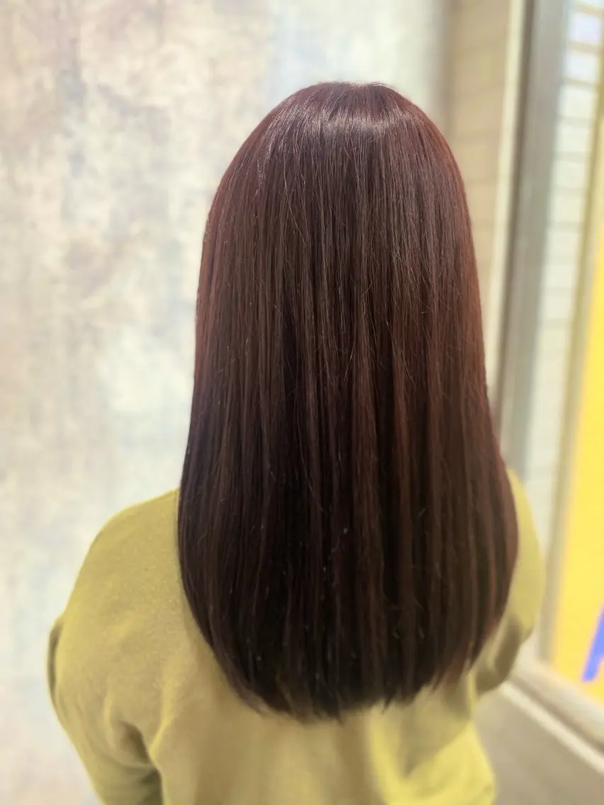 セミロング カラー バイオレットカラー カット ヘアカラー トリートメント 詩乃🎀ピンク 暖色系🫧レイヤーのヘアスタイル