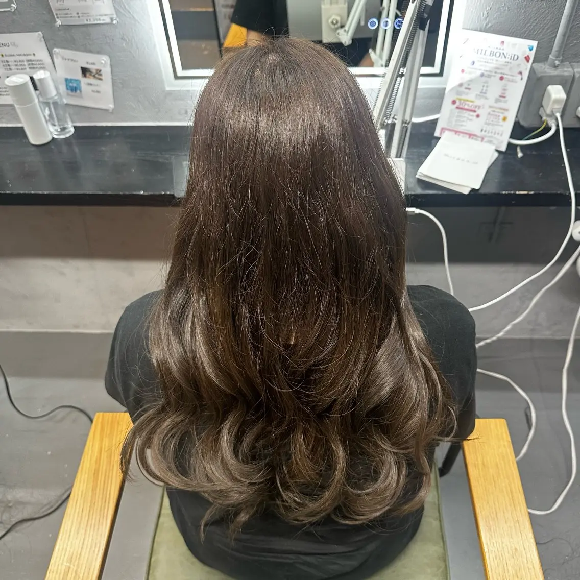 ロング カラー カット ヘアカラー 出崎 風果のヘアスタイル