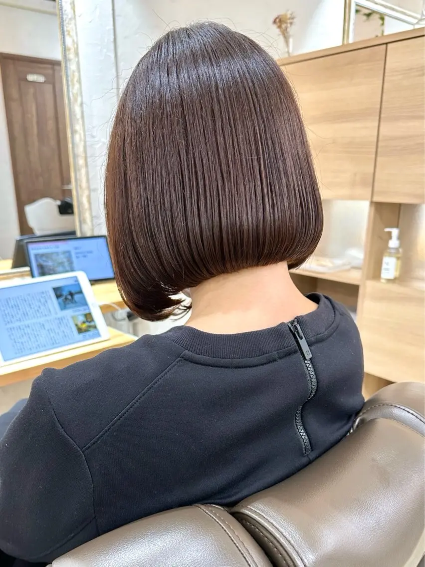 ショート カット ヘッドスパ 髪質改善 縮毛矯正/ レイヤー/銀座/本木のヘアスタイル