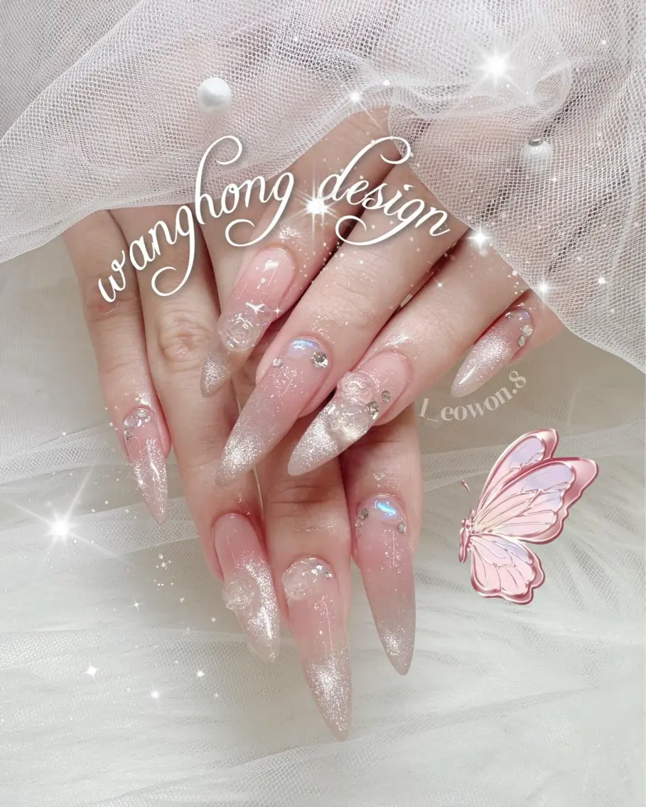 ネイル ハンドネイル NON🎀韓国 ちゅるんワンホン🎀のネイルデザイン
