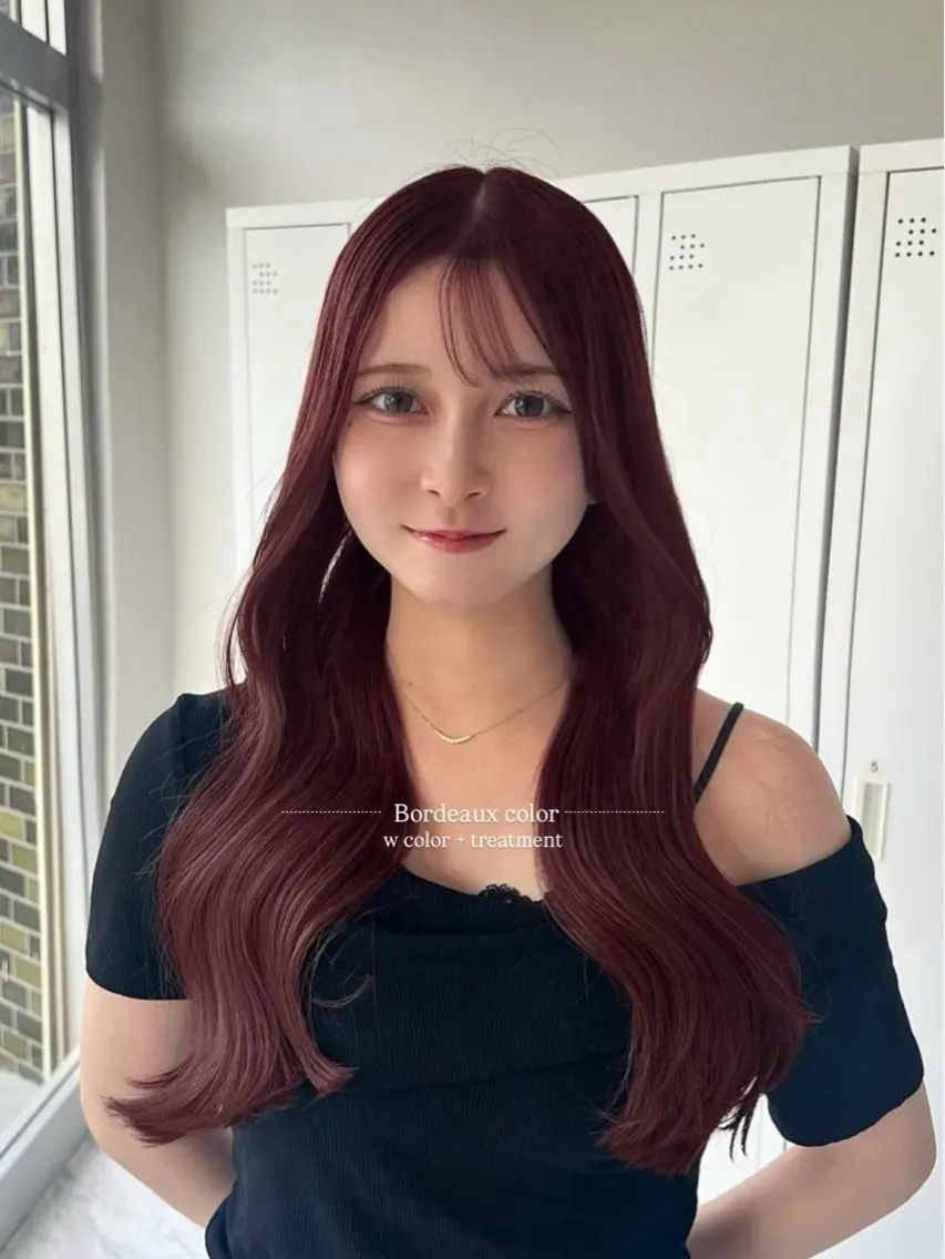 ロング カラー ヘアカラー トリートメント 🩰‎暖色特化 / 𝐒𝐚𝐤𝐢🤎のヘアスタイル