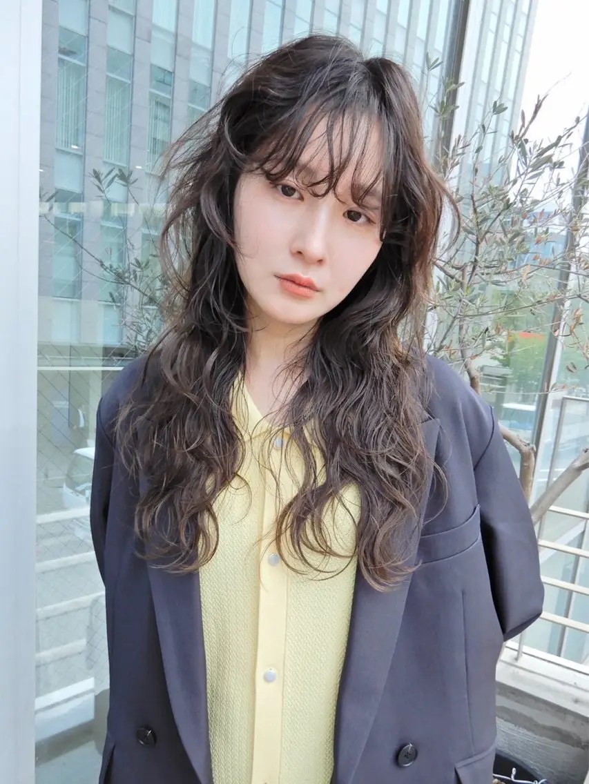 ロング 似合わせカット 縮毛矯正 ヘアカラー トリートメント あやか🌼 カラーモデル/栄のヘアスタイル