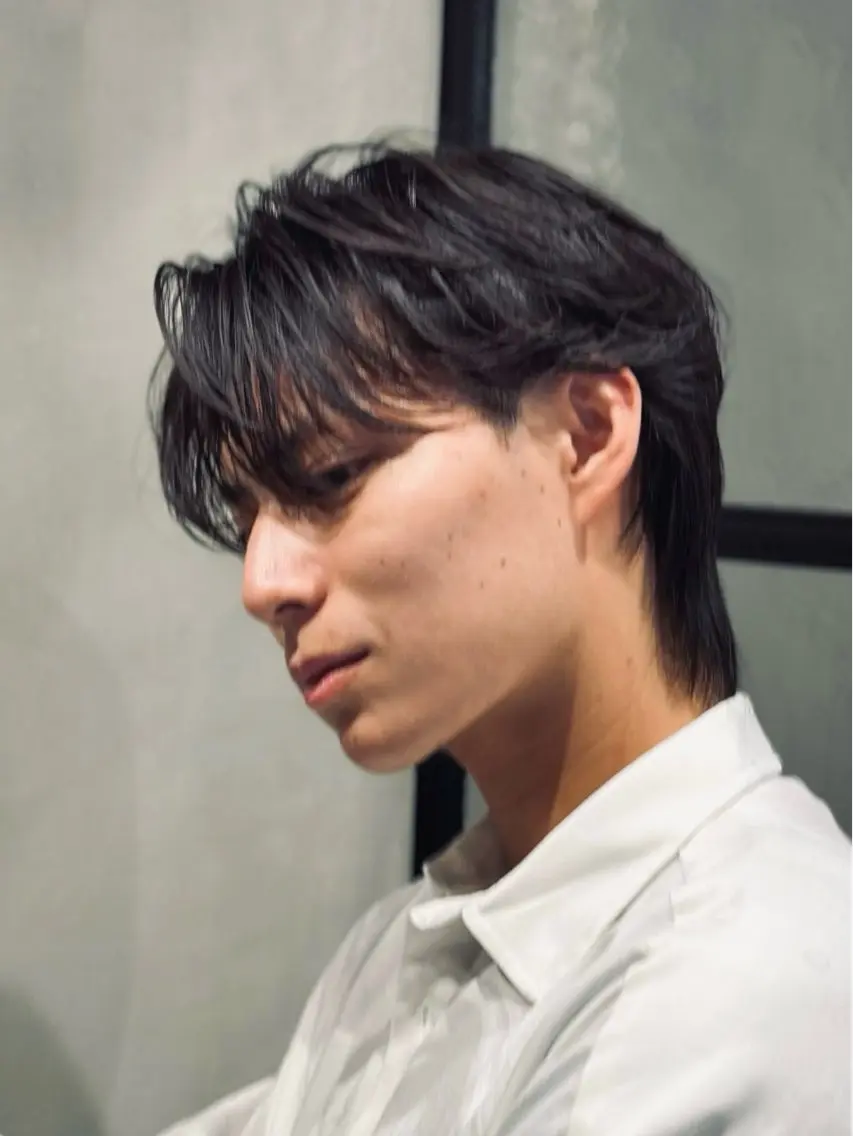 ショート パーマ 池袋センターパート No.1 裕大のヘアスタイル