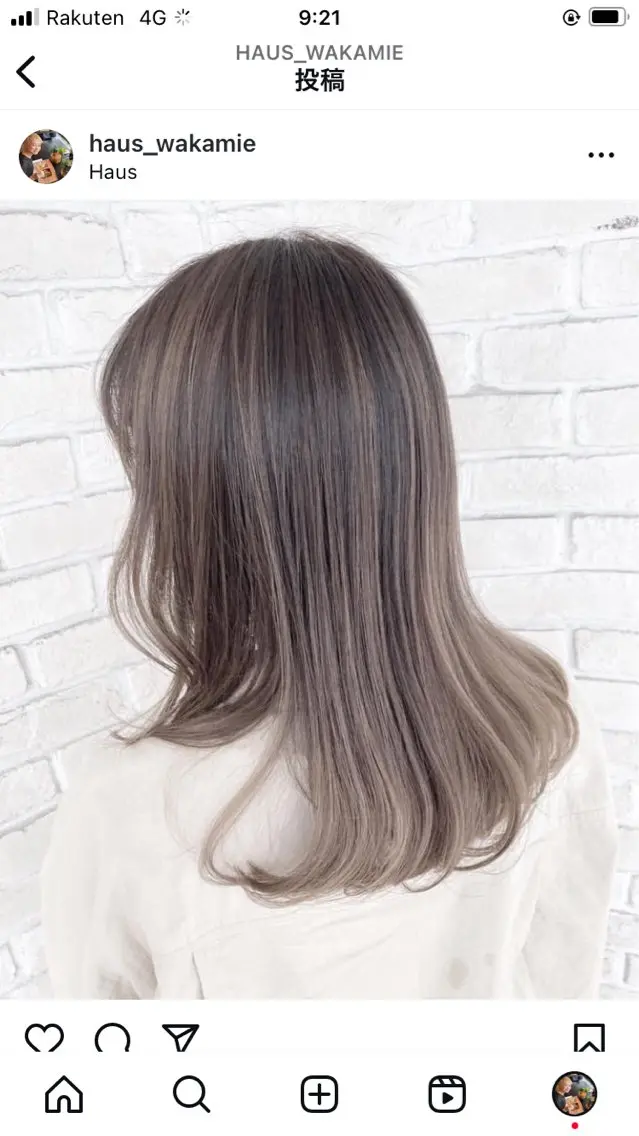 ロング あやかショート 白髪ぼかしのヘアスタイル