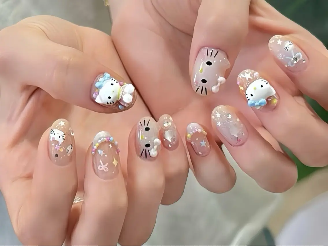 ネイル アートネイル ロングネイル スカルプネイル ネイルチップ ハンドネイル Rin Nail 新大久保店のネイルデザイン
