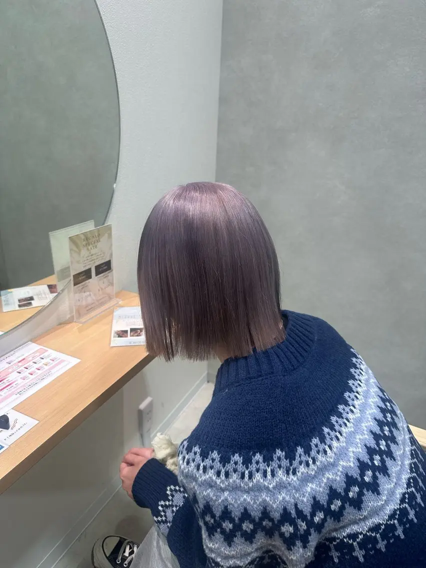 ミディアム カット ヘアカラー 小寺 唯希のヘアスタイル