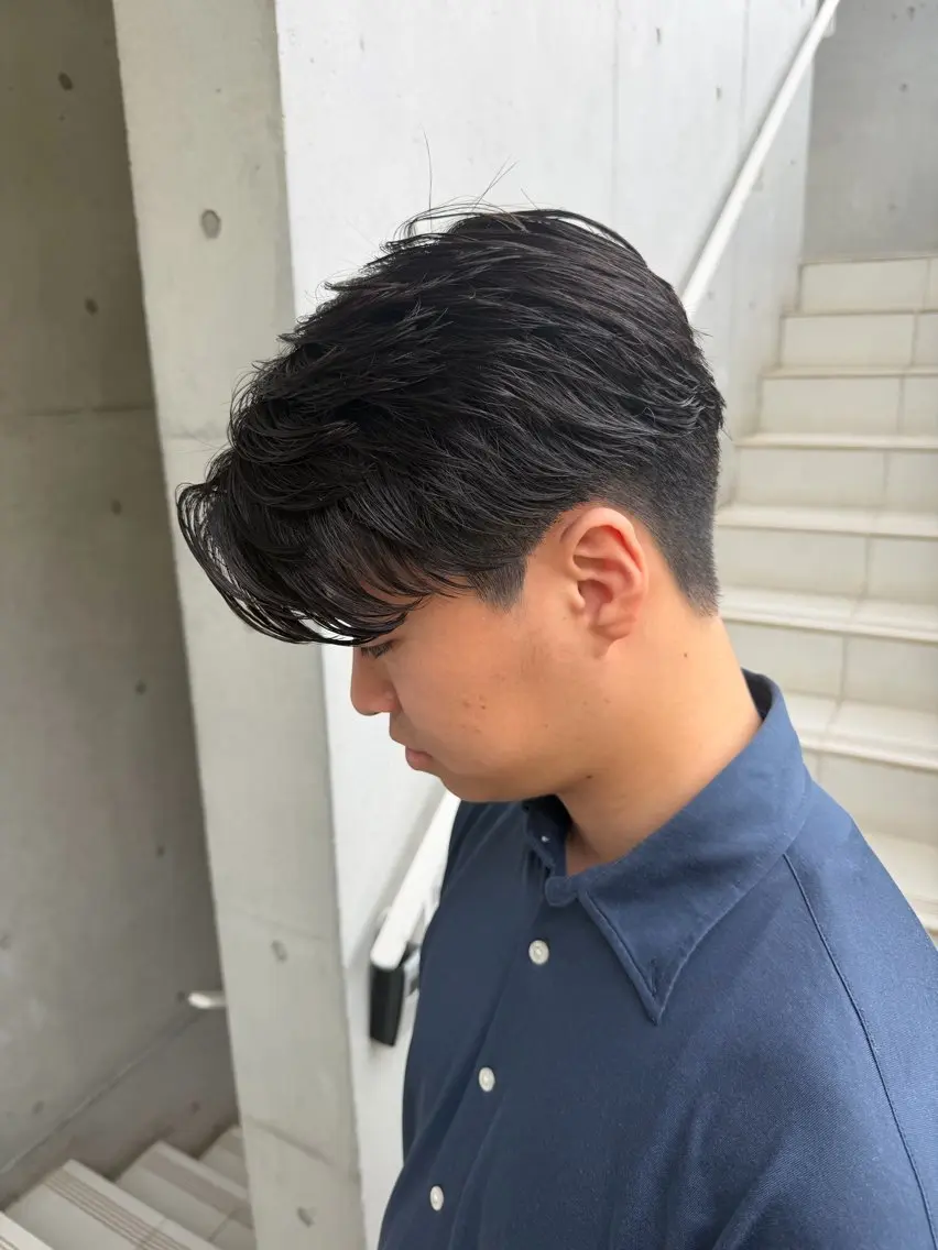 パーマ メンズ カット パーマ フェザーパーマ/シャ ドウパーマ特化/真生のヘアスタイル