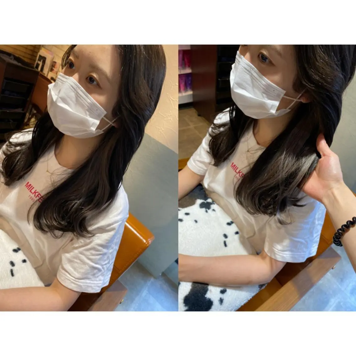 カラー ベージュカラー 🩵盛れる顔周りヘア EMI🩵のヘアスタイル