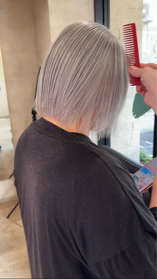ショート カラー ヘアカラー トリートメント RIENSリエンス ✂️木村康二✂️のヘアスタイル