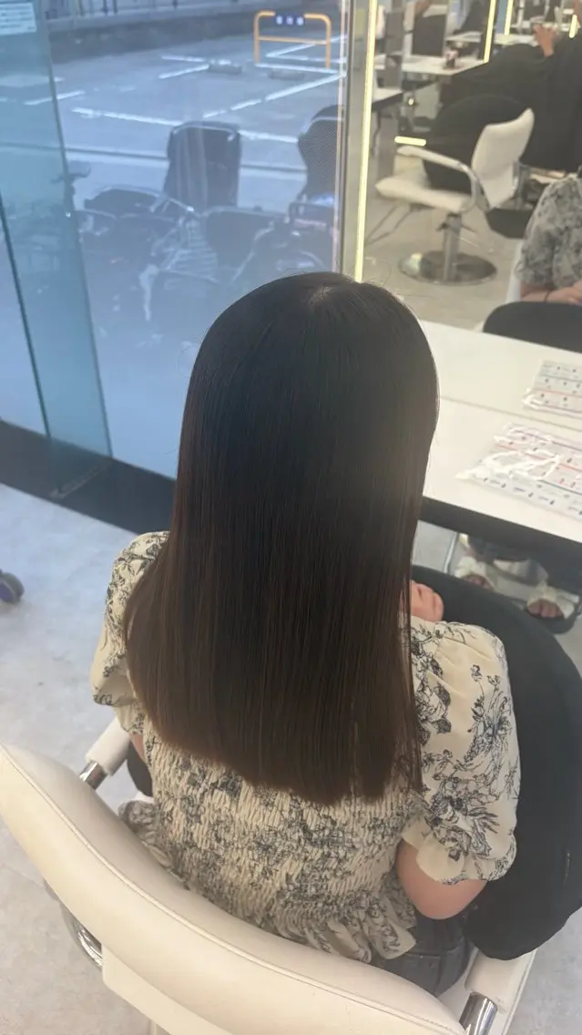 セミロング トリートメント 💗透明感カラー🫧 Ruka🎀のヘアスタイル