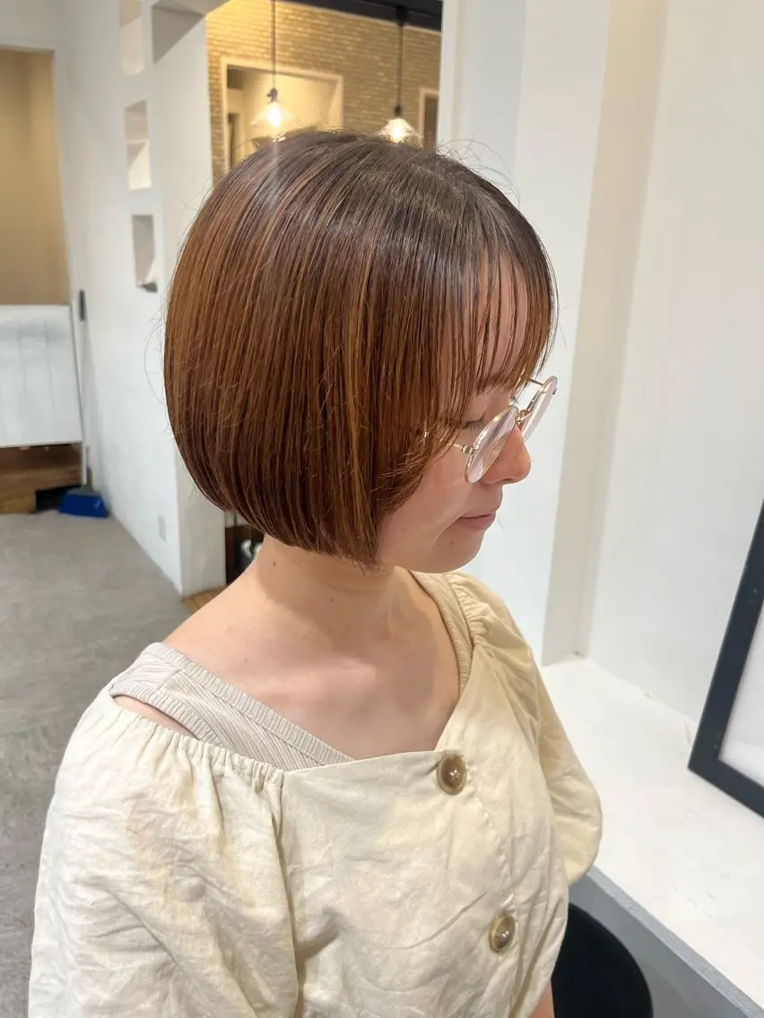 ショート ボブ カット 無料カットモデル‪✨ ✂️Nanami🌷のヘアスタイル