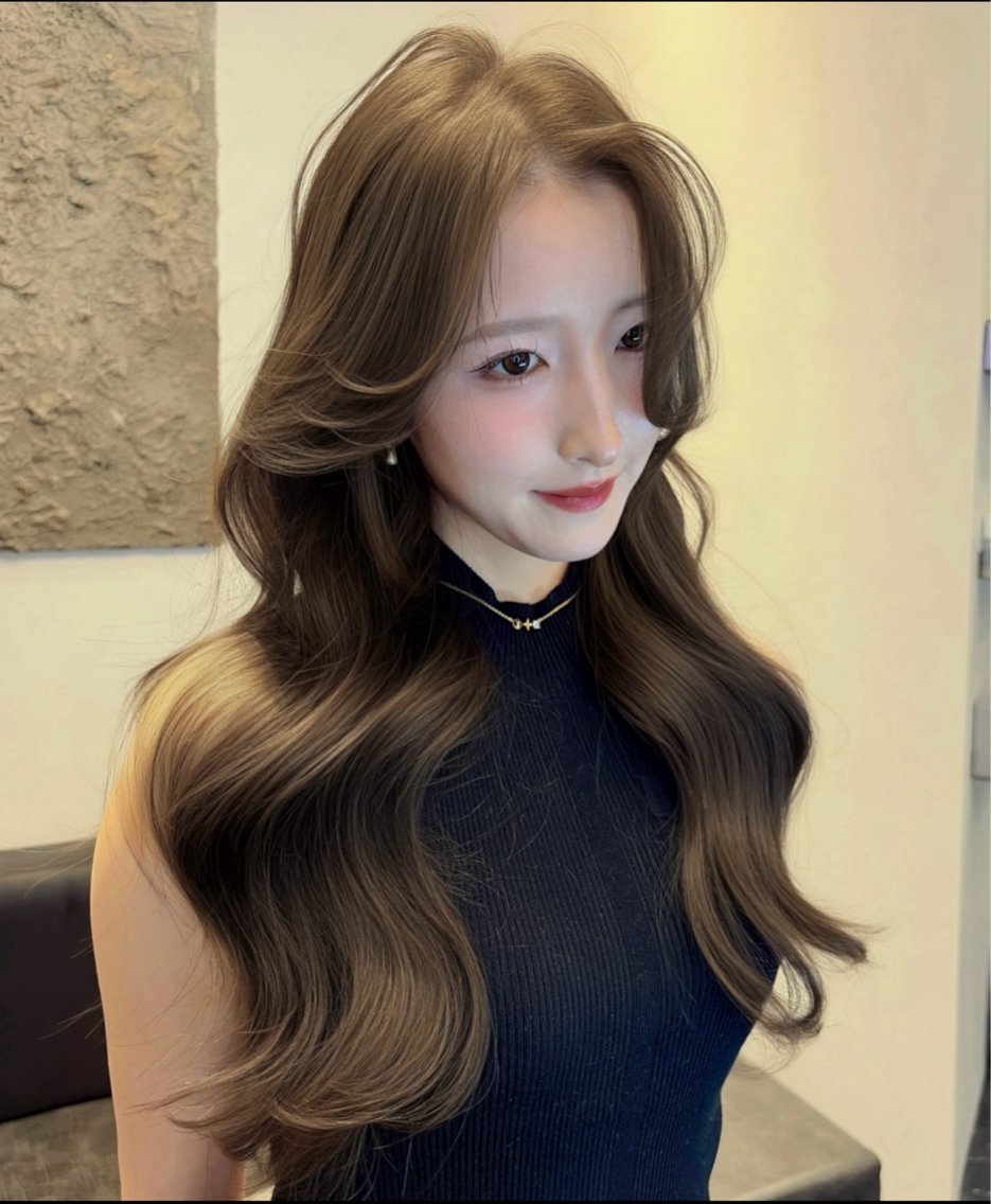 ロング カット ヘアカラー 海野翔吾🇨🇳 ワンホンボブレイヤーのヘアスタイル