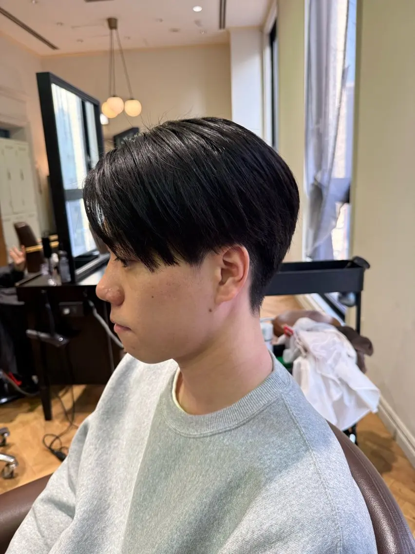 ショート メンズ メンズ韓国風 丸みショート 韓国風ヘア ショートヘア 溝口 槙里也のヘアスタイル