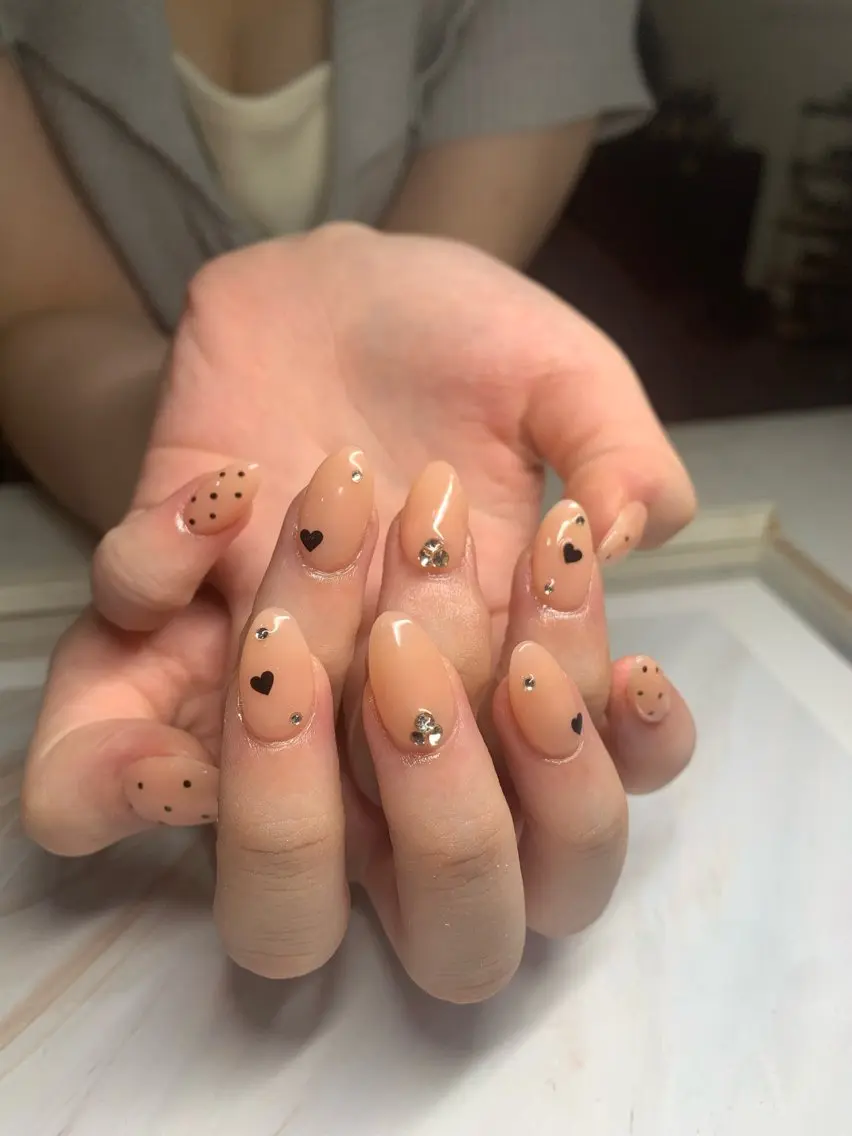 ネイル フレンチネイル ジェルネイル 韓国ネイル マグネットネイル マグネットフレンチ akina nailsのネイルデザイン