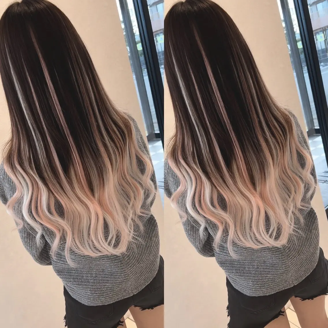ミディアム シールエクステ エクステ earth甲府昭和店 東 允のヘアスタイル