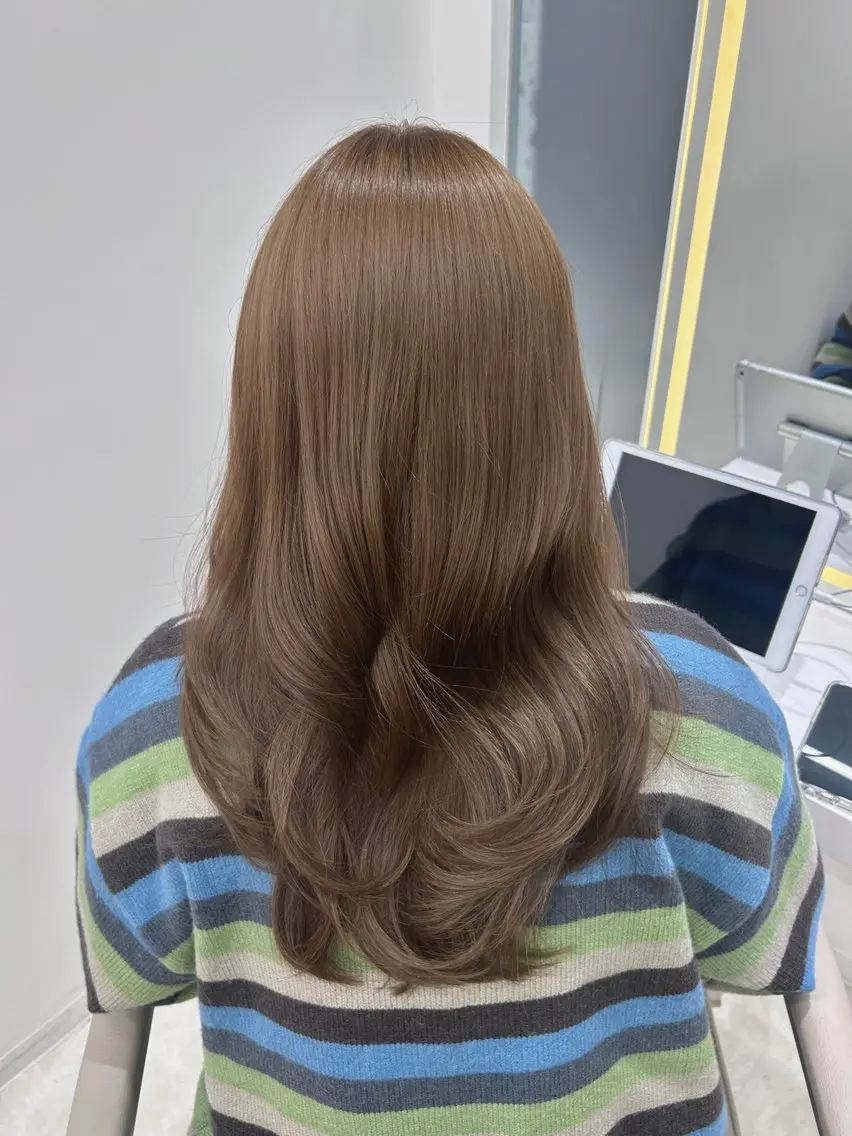 ロング カラー カット ヘアカラー トリートメント ダブルカラー髪質改善 /Annaのヘアスタイル