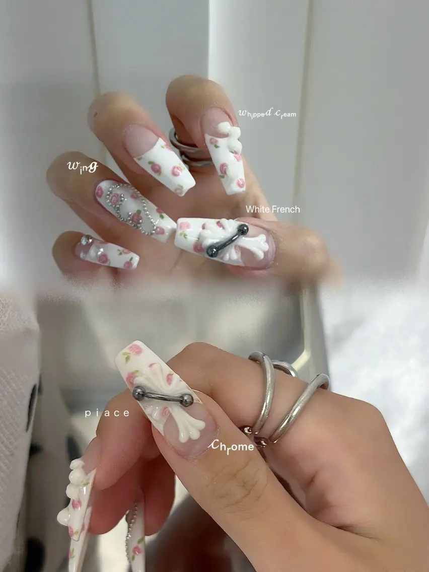 ネイル フレンチネイル ホワイト ハンドネイル nail salon JENNIEのネイルデザイン