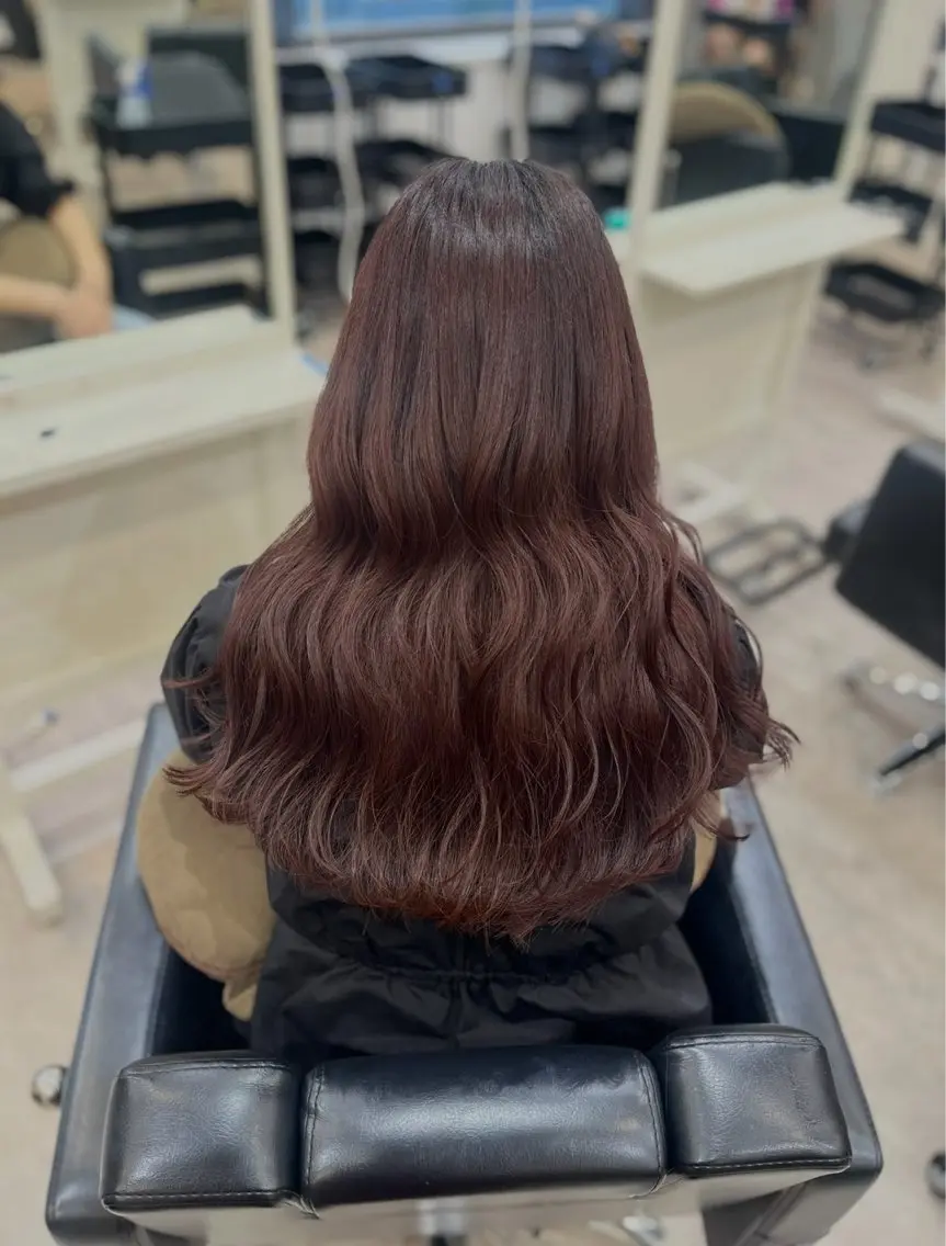 ロング カラー カット ヘアカラー トリートメント 透明感/レイヤー/ 縮毛矯正/ほのか🍪のヘアスタイル