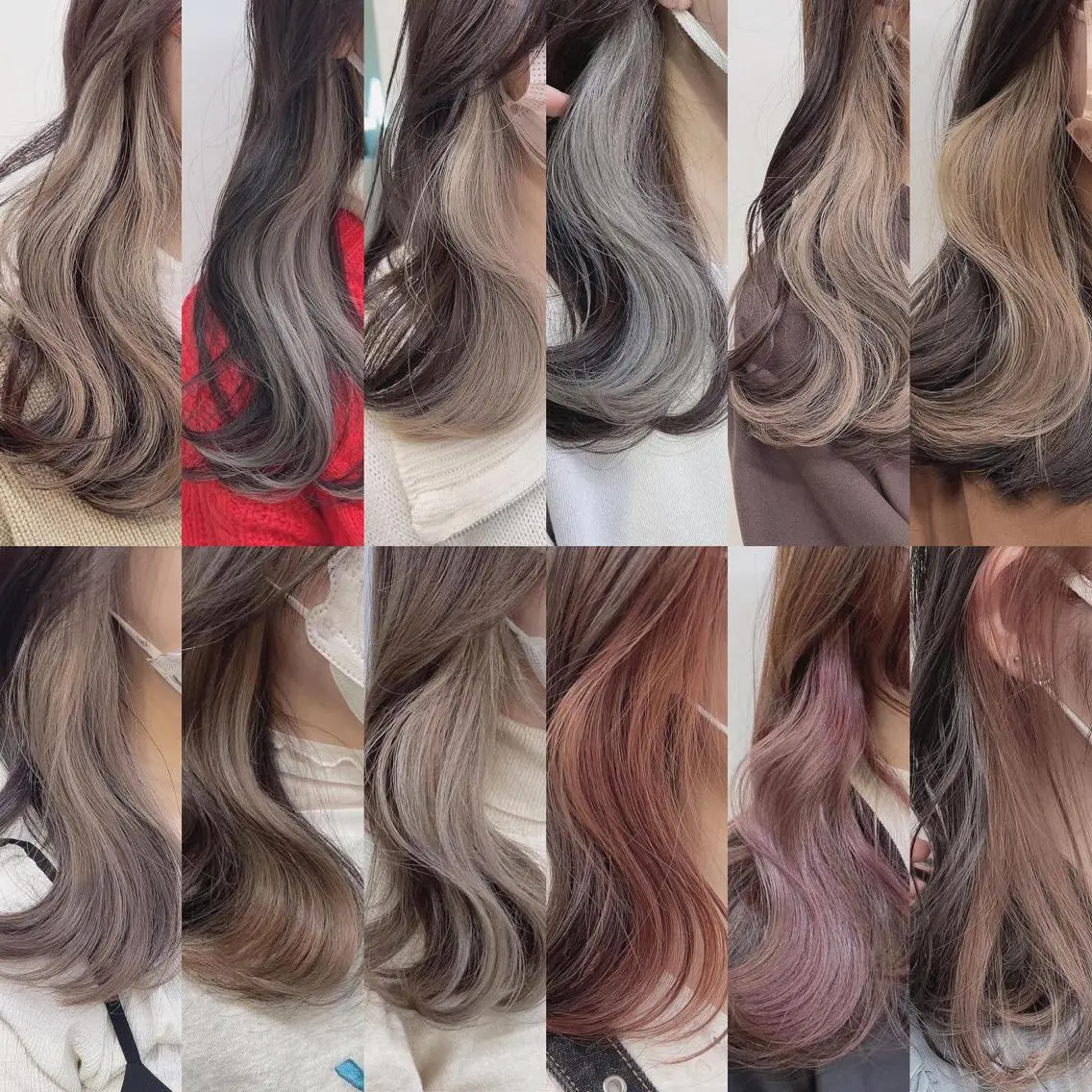 セミロング カラー ヘアカラー トリートメント ヘッドスパ ヘアセット 🥞ベージュ系カラー 【すずきりほ】🥞のヘアスタイル