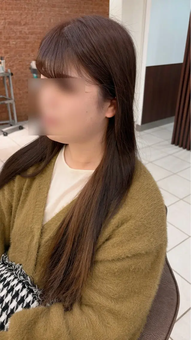 【ワンポイントでかわいく🐰】💗ブリーチなしワンカラー＋イヤリングカラーorインナーカラー💗の写真