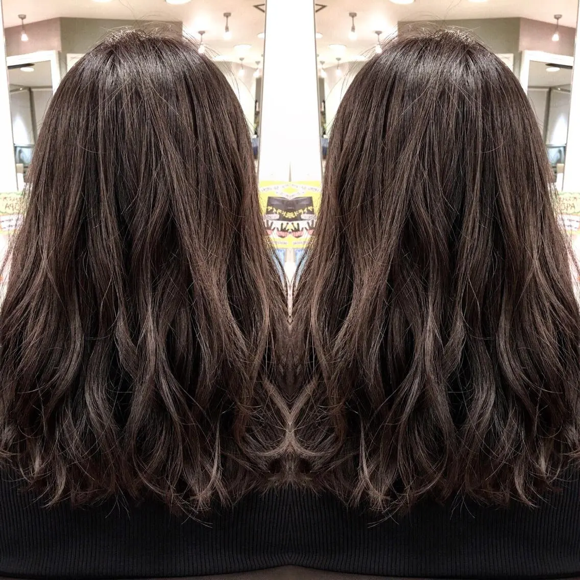 セミロング box mico. mutsumiのヘアスタイル