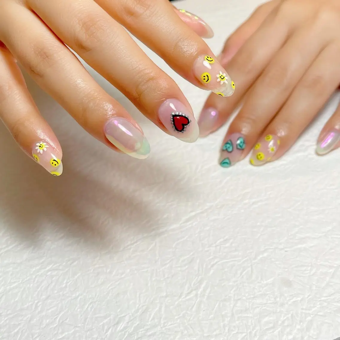ネイル アートネイル カジュアル ジェルネイル キラキラネイル ミラーネイル Y nail なんば堀江店のネイルデザイン