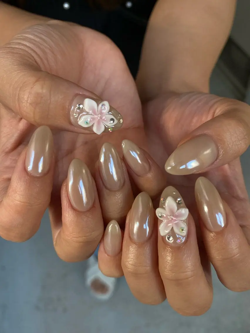 ネイル アートネイル ワンカラーネイル ハンドネイル nail salon suiのネイルデザイン