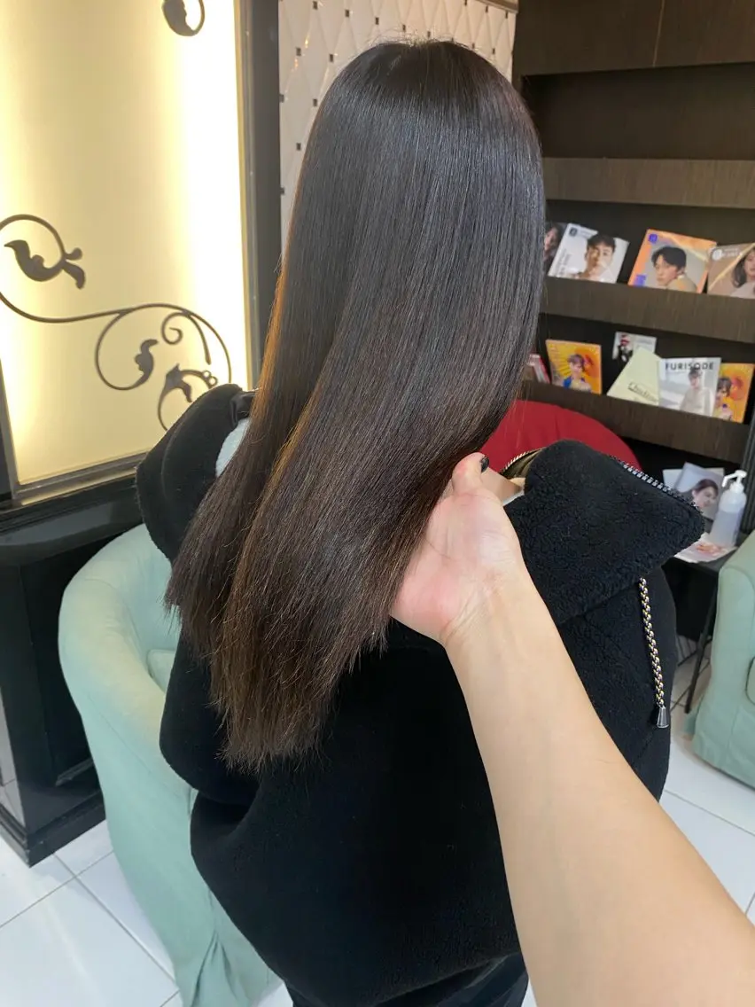 ロング カラー ヘアカラー グレージュ達人/赤み 消し/ブリーチ/岩崎のヘアスタイル