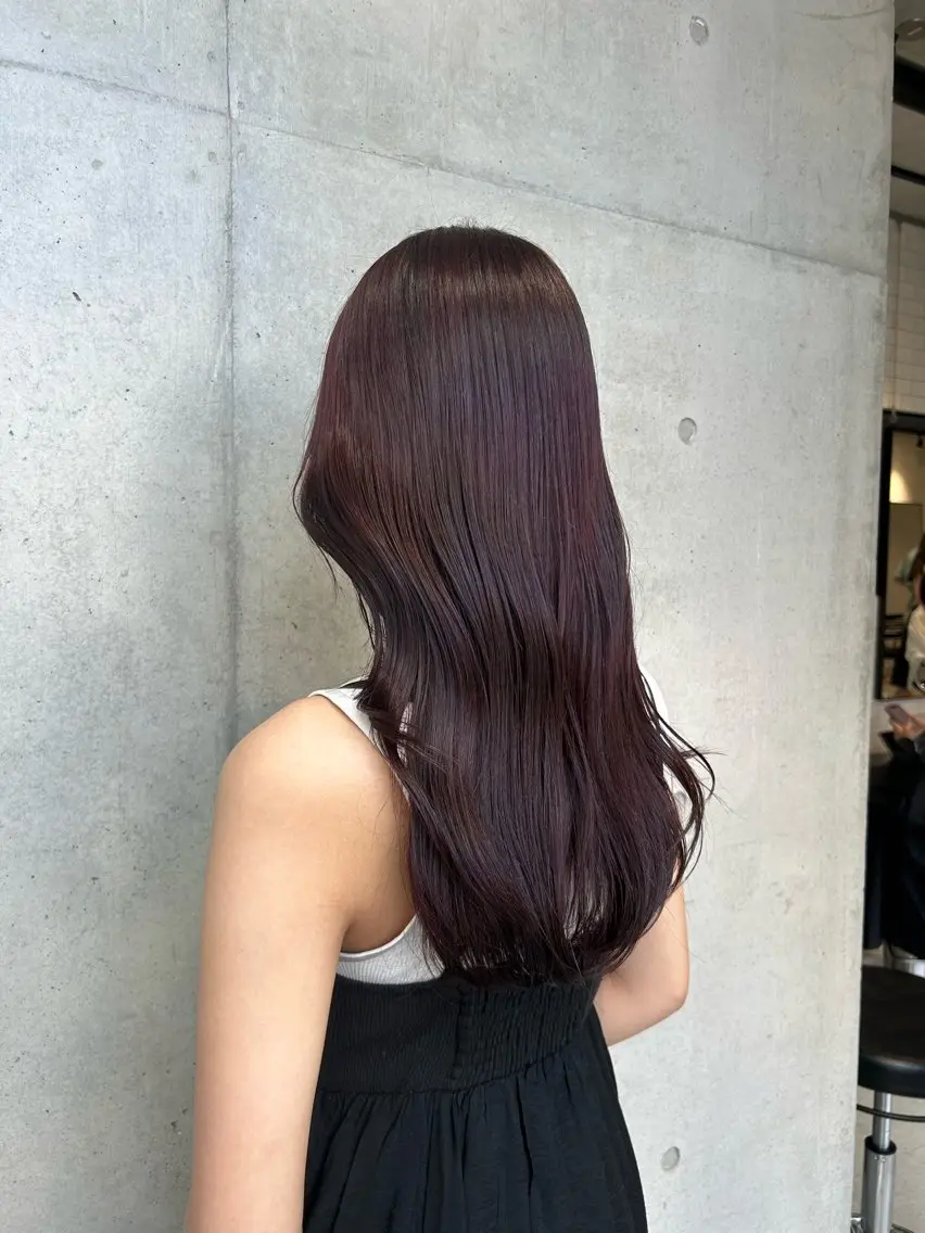 ロング カラー ヘアアレンジ カット ヘアカラー トリートメント ボブ艶モテカラー🫧 カリンのヘアスタイル