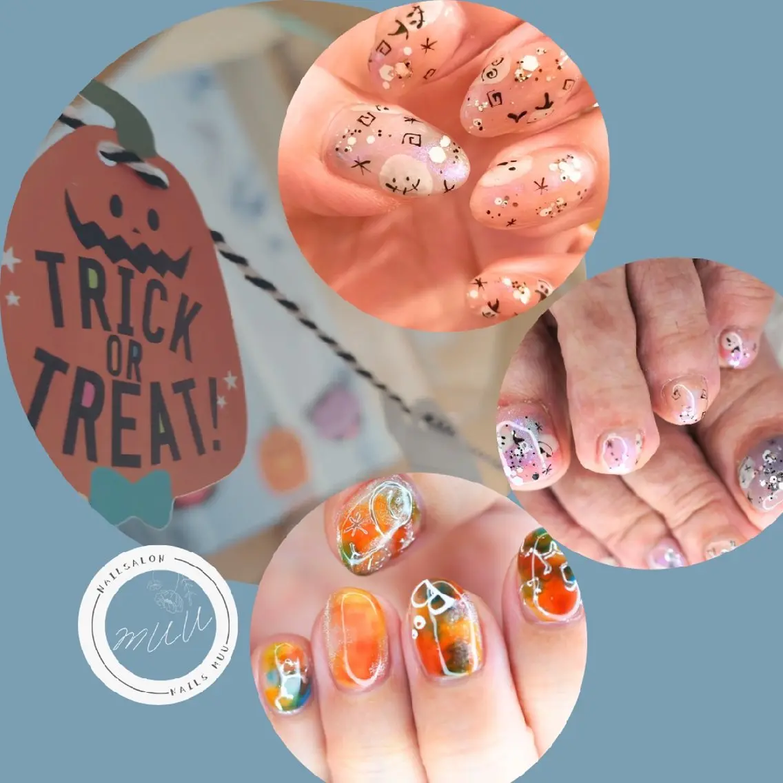 ネイル ハロウィン nails muu まゆのネイルデザイン