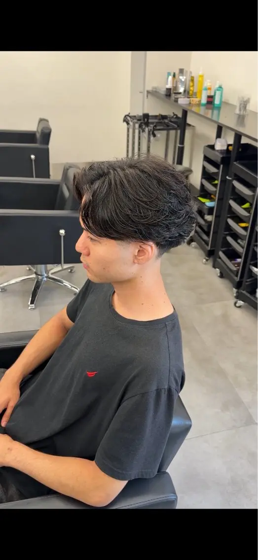 ショート パーマ カット パーマ シミズ リキのヘアスタイル