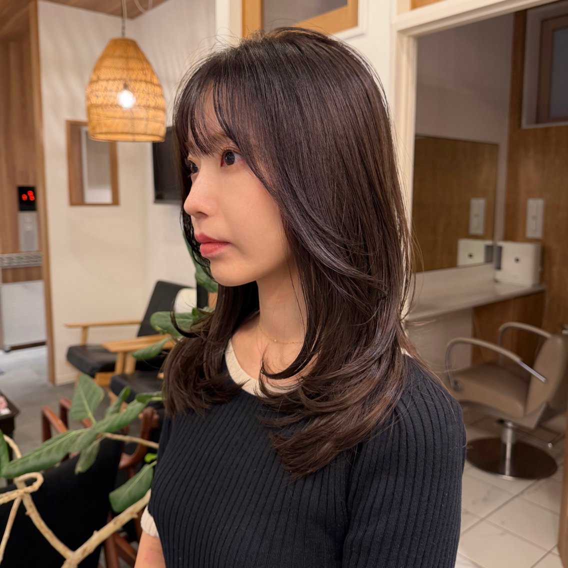 ミディアム カラー カット ヘアカラー トリートメント 🌼レイヤーカット |新宿|樽見琴里🌼のヘアスタイル