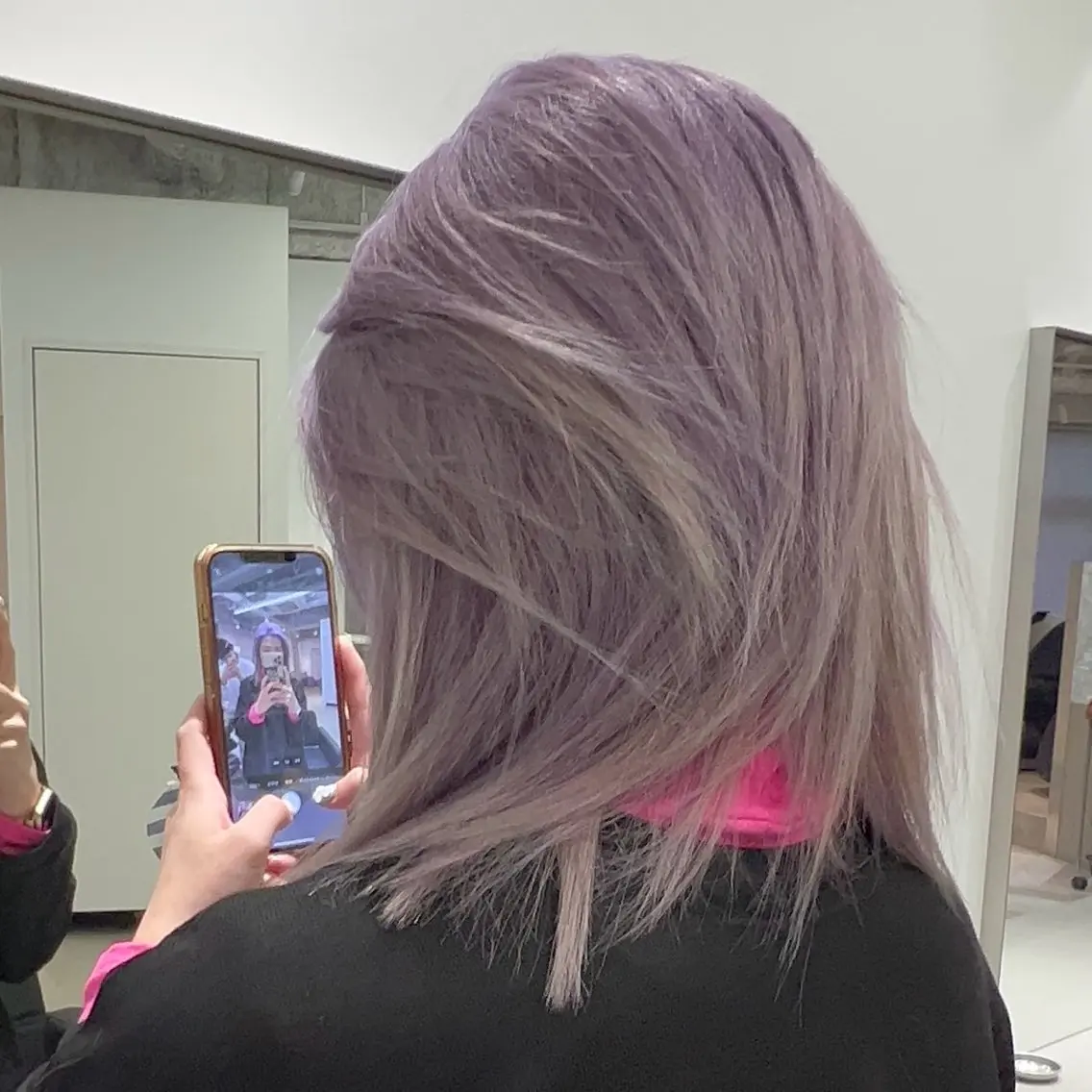 ミディアム カラー カット ヘアカラー satone 🩵のヘアスタイル
