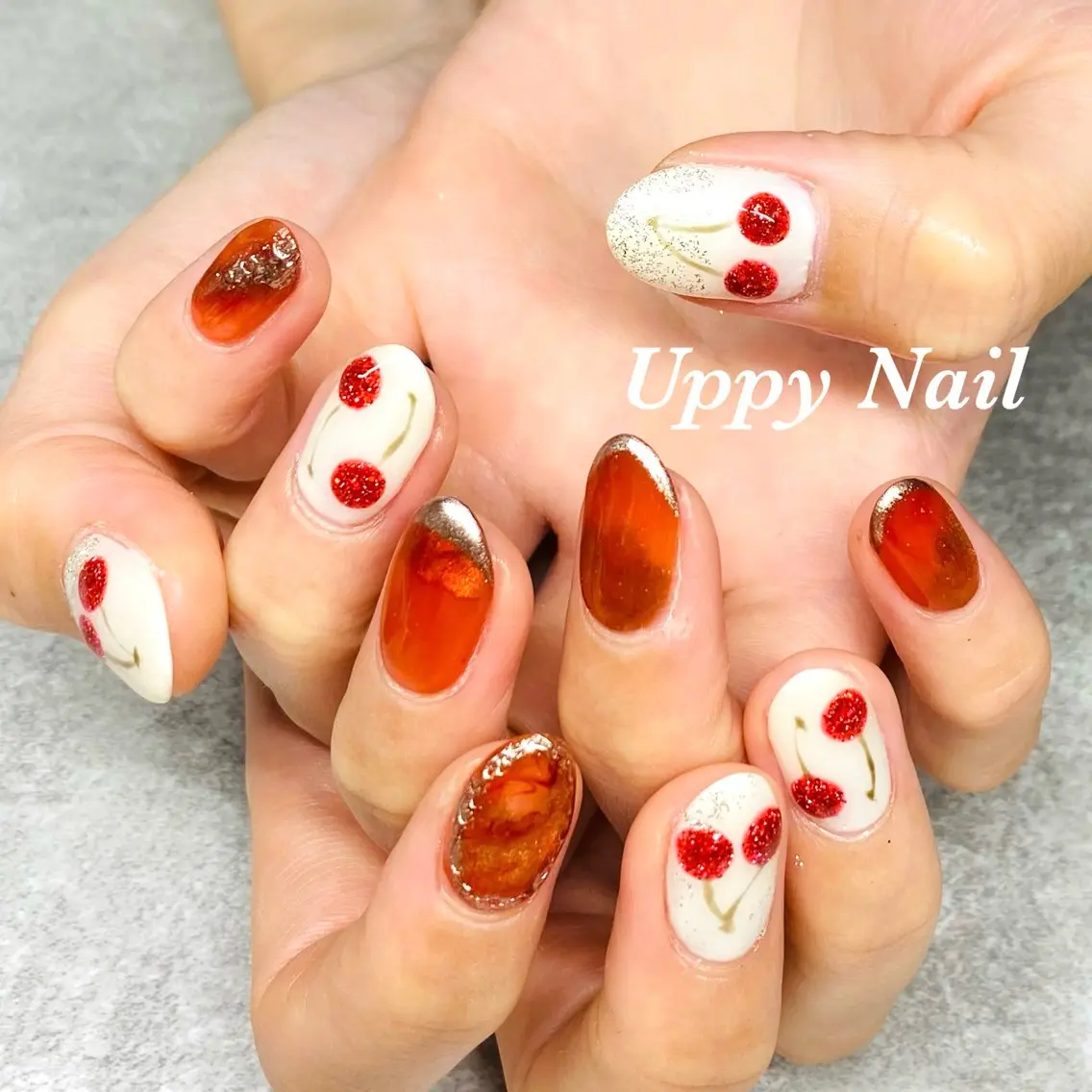 ネイル べっ甲ネイル 夏ネイル ハンドネイル Uppy Nail ukyoのネイルデザイン