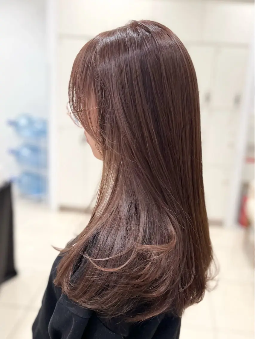 ロング カット ヘアカラー 縮毛矯正 トリートメント 金子 直樹のヘアスタイル