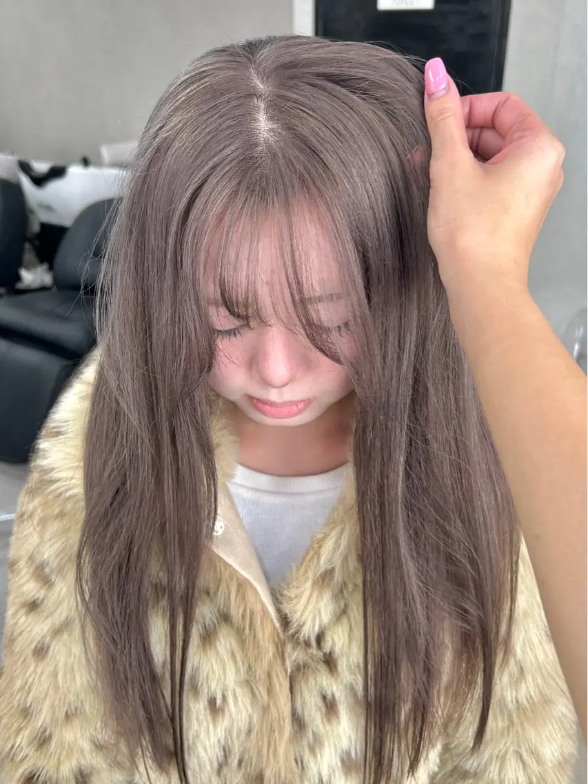 ロング ヘアカラー ハイトーン髪質改善 🫧大阪/kanonのヘアスタイル