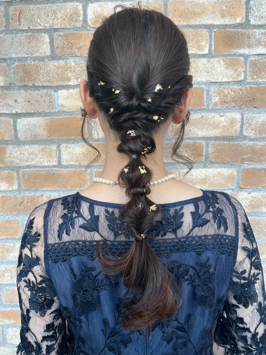 ロング ヘアセット LucksiMie ginza  明松のヘアスタイル