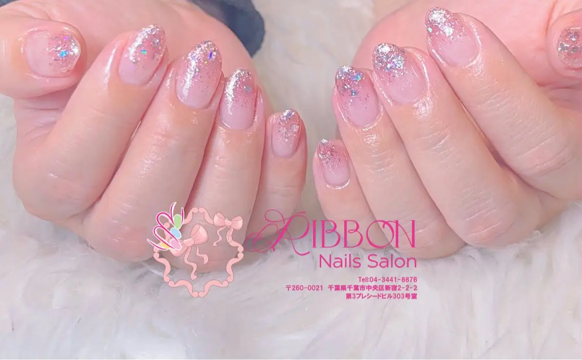 ネイル フレンチネイル ジェルネイル マグネットネイル 持ち込み ニュアンスネイル ハンドネイル Ribbonnail salonのネイルデザイン