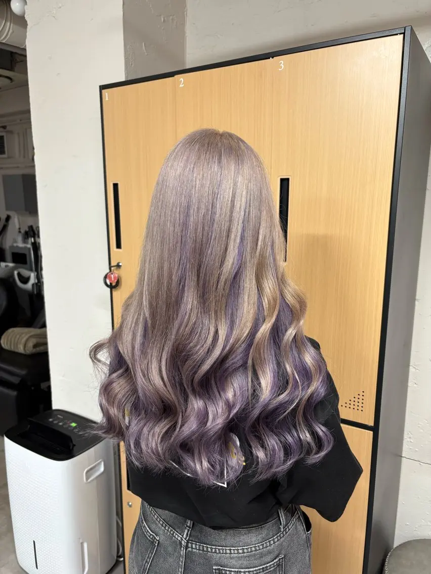 ロング ヘアカラー トリートメント tokute 中野真咲🐺のヘアスタイル