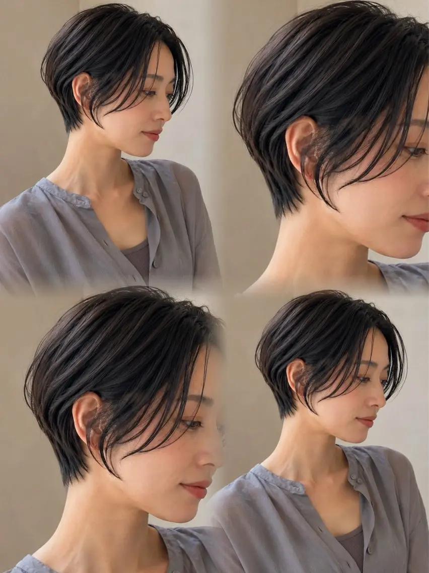 ショート ショートヘア カット ヘアカラー 似合わせカット /髪質改善/中野のヘアスタイル