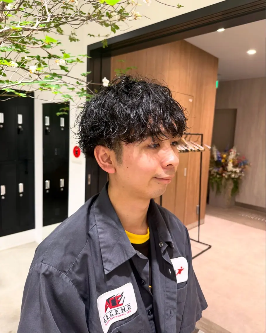 パーマ パーマ 大澤 琉聖のヘアスタイル