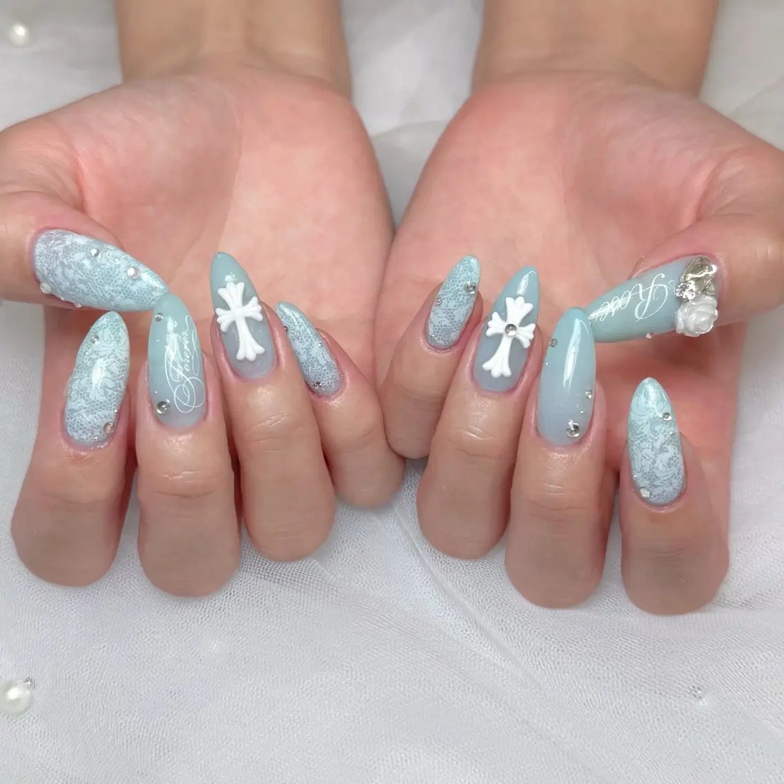 ネイル ハンドネイル mau🩵 堺筋本町nailのネイルデザイン