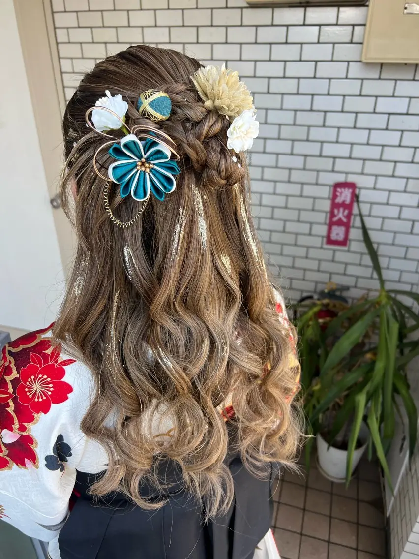 ヘアアレンジ 卒業式のヘアスタイル 大人可愛いヘアメイク 💋🧚♀️しずかのヘアスタイル