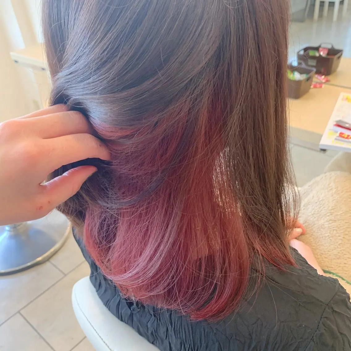 ミディアム カラー ヘアカラー 草津駅近｜ MAYAのヘアスタイル
